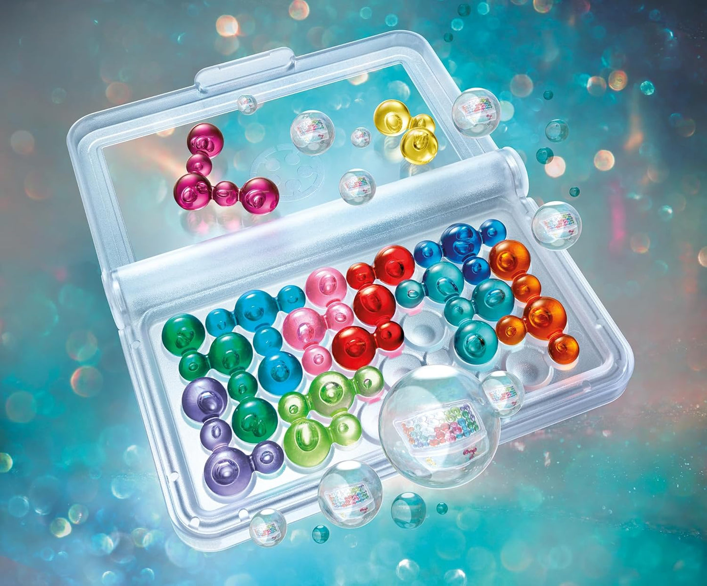 IQ Bubbles Logic Puzzle Brain Game for Boys and Girls Ages 7 Years and Up Portable Travel Game with 120 Challenges for Kids Teens and Adults
