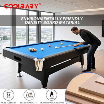 6FT Billiards Table,3 in 1 Professional Billiard Pool Tables, Scratch Resistant Luster, DGMT-7012