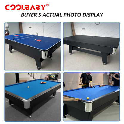 6FT Billiards Table,3 in 1 Professional Billiard Pool Tables, Scratch Resistant Luster, DGMT-7012