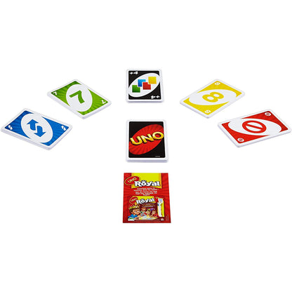 UNO Card Game, Family Games, Multi-Color, Classic Matching Card Game with Customizable Wild Cards, 2-10 Players, Ages 7+