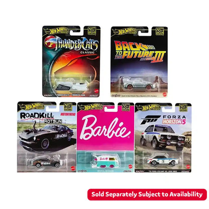 Hot Wheels Premium Pop Culture Car 1:64 Scale Die-Cast Vehicle, Movie TV Video Game Replica, 1pc, Styles May Vary, Kids Toys for Ages 3 and Up