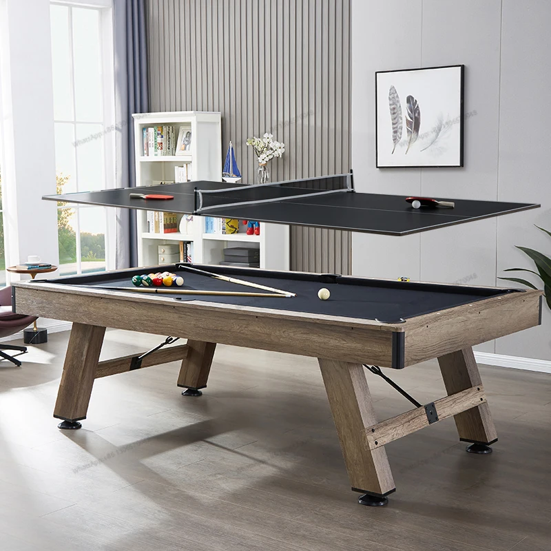 COOLBABY 3 in 1 8ft Pool Billiard Table + Household Table Tennis Table +  meeting or dining table Multi Function Game Table