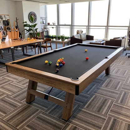 COOLBABY 3 in 1 8ft Pool Billiard Table + Household Table Tennis Table +  meeting or dining table Multi Function Game Table