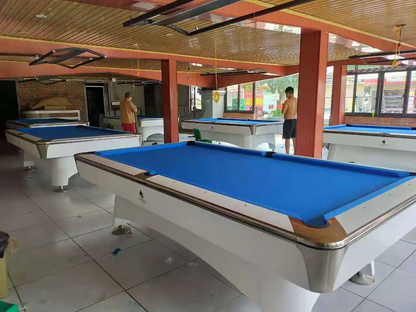 COOLBABY Indoor Luxury Pool Dining Billiards Table 9ft Slate Club Pool Tables Professional Snooker & Billiard Table