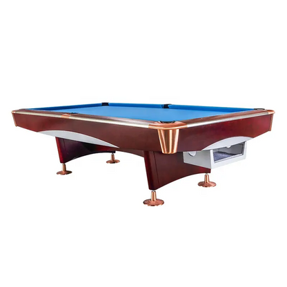 COOLBABY Indoor Luxury Pool Dining Billiards Table 9ft Slate Club Pool Tables Professional Snooker & Billiard Table