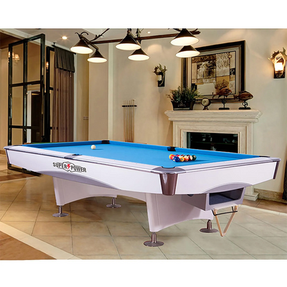 COOLBABY Indoor Luxury Pool Dining Billiards Table 9ft Slate Club Pool Tables Professional Snooker & Billiard Table