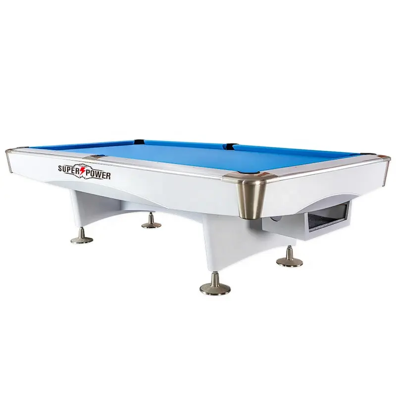 COOLBABY Indoor Luxury Pool Dining Billiards Table 9ft Slate Club Pool Tables Professional Snooker & Billiard Table