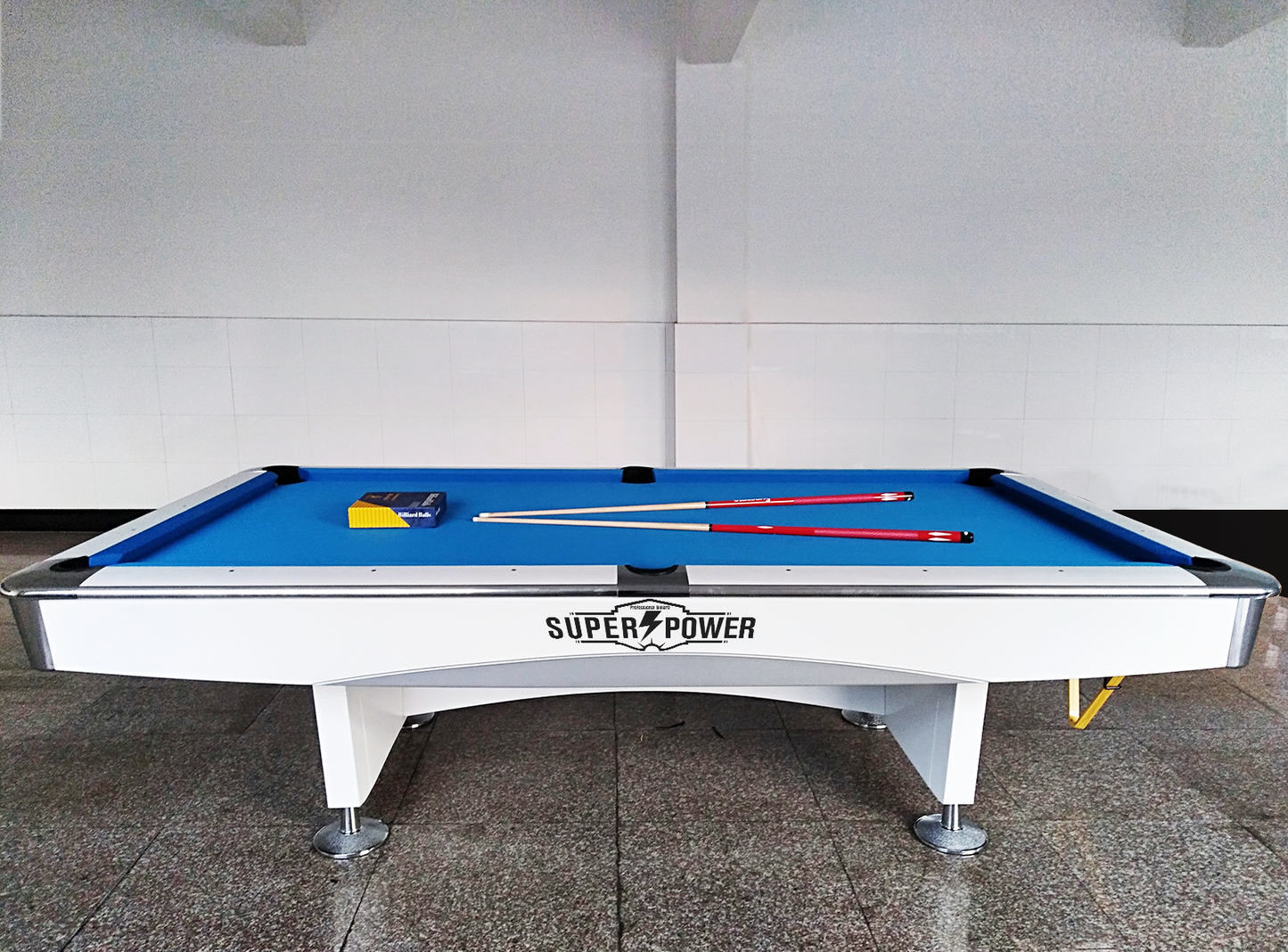 COOLBABY Indoor Luxury Pool Dining Billiards Table 9ft Slate Club Pool Tables Professional Snooker & Billiard Table