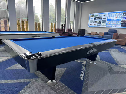 COOLBABY Indoor Luxury Pool Dining Billiards Table 9ft Slate Club Pool Tables Professional Snooker & Billiard Table