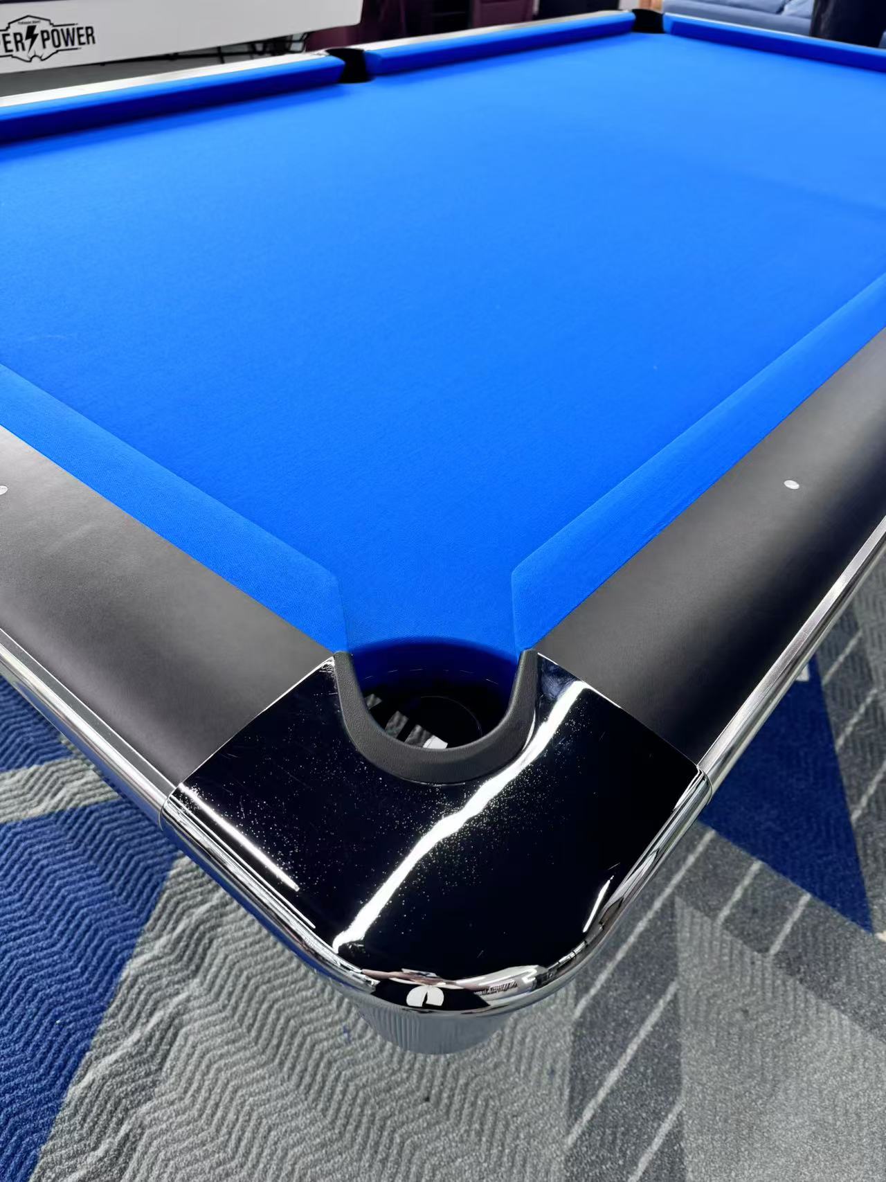COOLBABY Indoor Luxury Pool Dining Billiards Table 9ft Slate Club Pool Tables Professional Snooker & Billiard Table