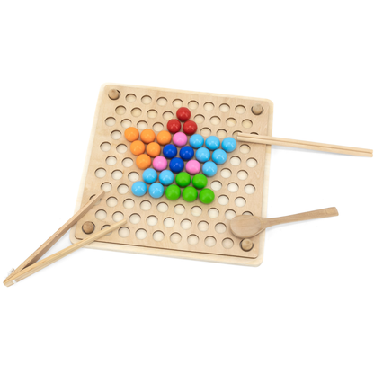 Viga Catch & Match Wooden Educational Toy, Montessori Fine Motor Skills & Hand-Eye Coordination Game, Encourages Creativity & Logic, Eco-Friendly & Non-Toxic, for Boys & Girls Ages 3+