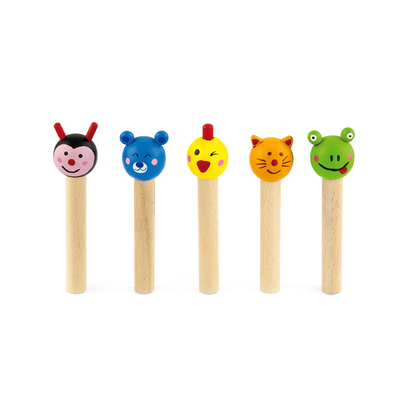 VIGA Wooden Ring Toss Game – Animal-Themed Montessori Toy for Toddlers & Kids, Enhances Hand-Eye Coordination, Fine Motor Skills, Social Play, Eco-Friendly, Non-Toxic Paints, for Boys & Girls Ages 3+