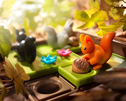 SmartGames Squirrels Go Nuts!, Fun IQ Brain Teaser Puzzle, Cognitive Development STEM Toy with 60+ Challenges, Travel Friendly Tabletop Educational Matching Puzzle Game, Suitable for Children Above 6+