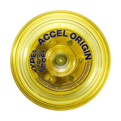 Bandai 60004 Accel Hyper Yo Yellow, Skill Game, Optimised JoJo for Children from 8 Years, with its Accel System, Test All Tricks Quickly and Easily