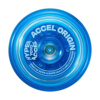 Bandai Accel Hyper Yo Blue, Skill Game Yo Yo with Accel System, High Speed Trick YoYo, For Boys and Girls Ages 8+