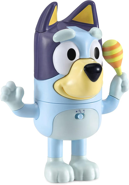 VTech Shake It Bluey Interactive Toddler Toy with Music, Sounds and Phrases from TV Show, Educational Play, Follow Me Memory Game, Motor Skill Development, Learning Toy, Ideal Gift for Kids Ages 3-5, Blue