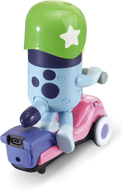 VTech Bluey Scooter Time Bluey, Interactive Toddler Toy with Music, Sounds and Phrases from the TV Show, Educational Play, Motor Skill Development, Dance and Copycat Games, Ideal Gift for Kids Ages 3-5 Plus, Blue