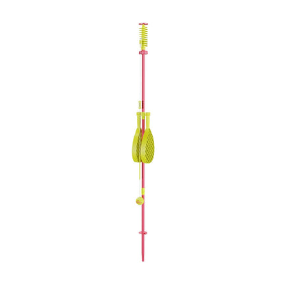 Mookie Swingball Classic with Championship Spiral Top and Real Tennis Ball, Outdoor Swing Tennis Game for Active Play, 5Y+ Years