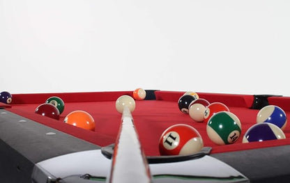 Billiard Table 9ft, Wooden Design - Red