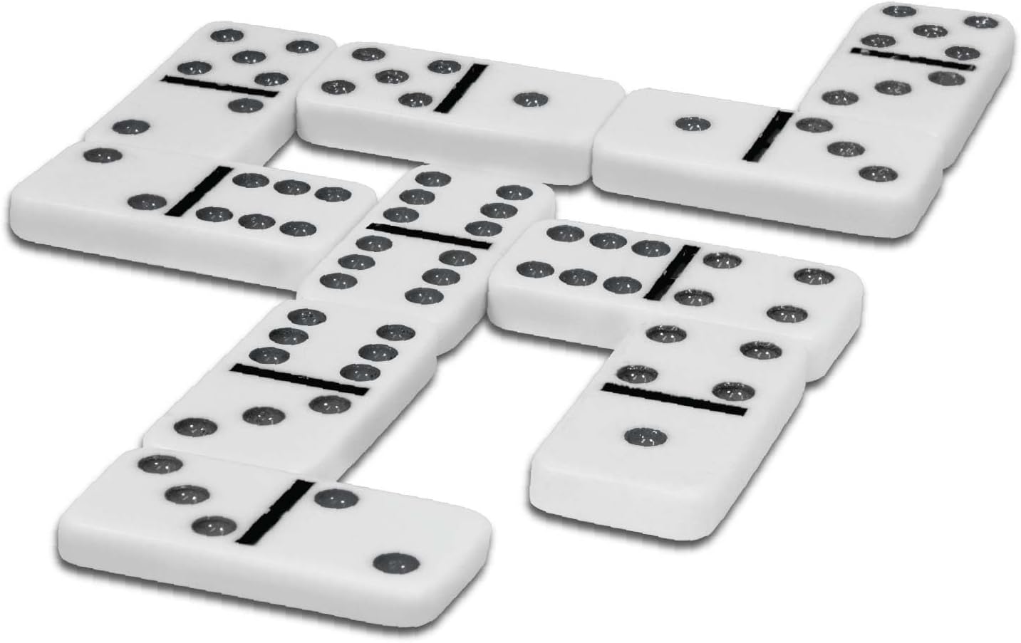 Ambassador MA Classic Dominoes Game, Plastic Board Game for Kids, Multi Color, Educational & Travel-Friendly 6+ Years