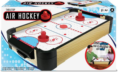 Ambassador 16 Inch Tabletop Air Hockey Game for Kids 3+ Years, Portable Mini Air Hockey Table, 2 Player Arcade Style Game