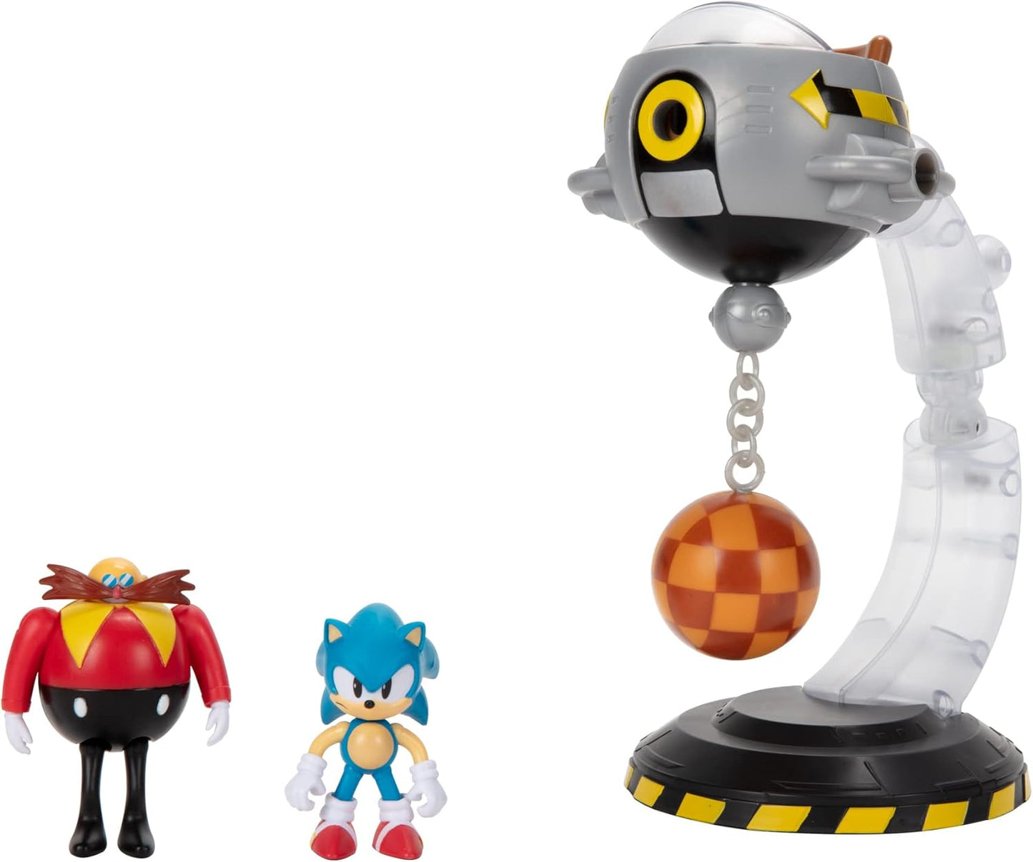 Sonic The Hedgehog Egg Mobile Battle Set, Sonic & Dr. Eggman 2.5-Inch Action Figures, 14-Piece Playset, Customizable Configurations, Kids Collectible Video Game Toy