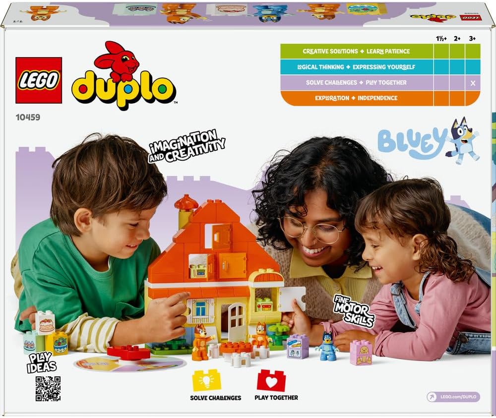 LEGO DUPLO Bluey: Bluey's Family House with Memory Game 10459