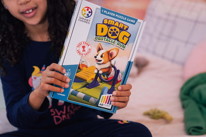 SmartGames Smart Dog Obstacle Course, Brain Teaser Puzzle with 60+ Challenges, STEM Educational Toy for Kids 7+