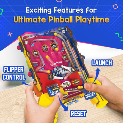 Smartivity DIY Pocket Pinball Handheld Arcade Game Kit for Kids 6+ Years, STEM Building Toy, Screen Free Indoor Game, Birthday Gift for Boys and Girls