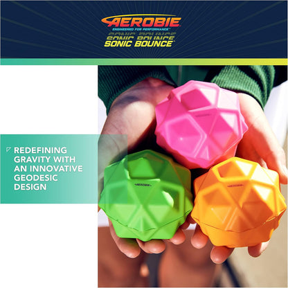 Aerobie Sonic Bounce Pro 3-Pack, Outdoor Flying Disc Toy, Sports Game for Kids and Adults, Durable Plastic, 8+ Years, Active Play, Backyard Fun