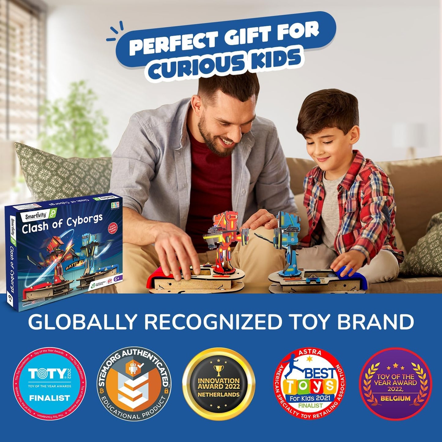 Smartivity STEM DIY Fighting & Battle Game, Multiplayer Educational Arcade Kit for Kids, Hands-On STEM Activity, Gift for Boys and Girls Ages 6-14
