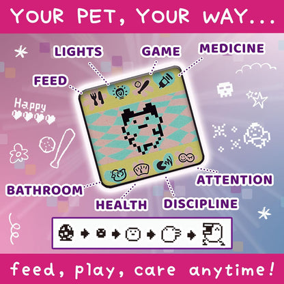 Tamagotchi Original Float Digital Pet, Classic Gen 2 Programming Virtual Toy with Games, Keychain Design, Battery Included, Retro Electronic Toy for Kids & Collectors Ages 8+