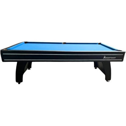 8ft Billiard Table Black Finishing in Wooden Base Slate with Ball Return System
