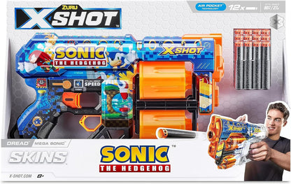 XShot Skins Dread Sonic Bulk Mega Sonic, Easy Reload, Air Pocket Dart Technology, Toy Foam Dart Blaster for Kids, Teens, Adults,Boys & Girls, Outdoor Action Gun Games,Gift for Kids Ages 8+