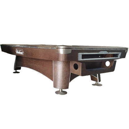 9-6-2G Billiard table, Natural Slate Solid Wood Billiards Tables 9FT Pool Table