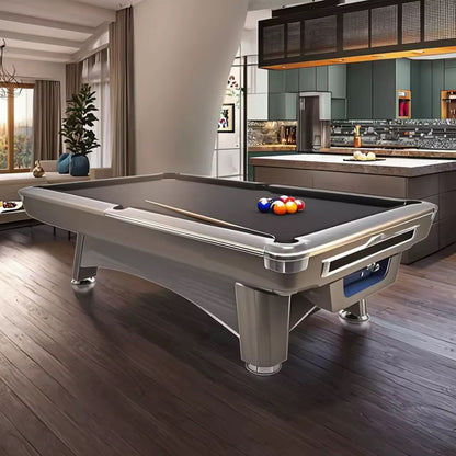 9-6-2G Billiard table, Natural Slate Solid Wood Billiards Tables 9FT Pool Table