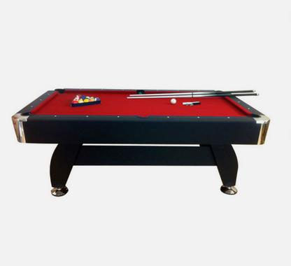 Billiard Table 9ft, Wooden Design - Red
