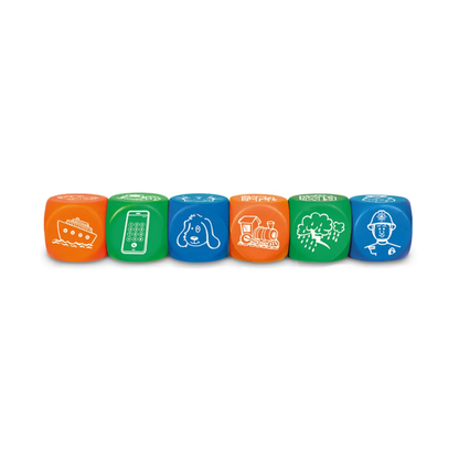 Learning Resources Story Starter Picture Cubes, Creative Storytelling & Vocabulary Game, Set of 6, Learning Resources