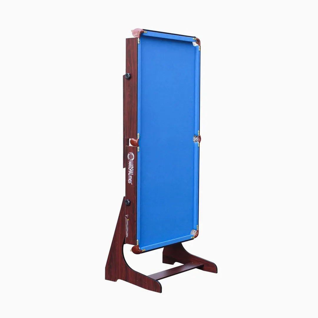 Premium 6ft Green & Blue Pool Table with Complete Accessory Set - Durable MDF Construction