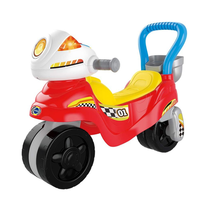 VTech 3-In-1 Ride with Me Motorbike, Baby Walker for Toddlers, Interactive Toy for Sensory Play, Educational Learning Games with Music, Ride On Toys for Role-Play, Suitable for 12 Months +