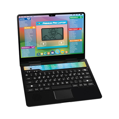 Winfun Premium Pro Laptop Educational Toy for Kids 3+ Years Interactive Learning Laptop with 60 Activities Teaching Letters Numbers Math Music & Games