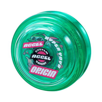 Bandai Accel Hyper Yo Green, Skill Game Yo Yo with Accel System, High Speed Trick YoYo, For Boys and Girls Ages 8+