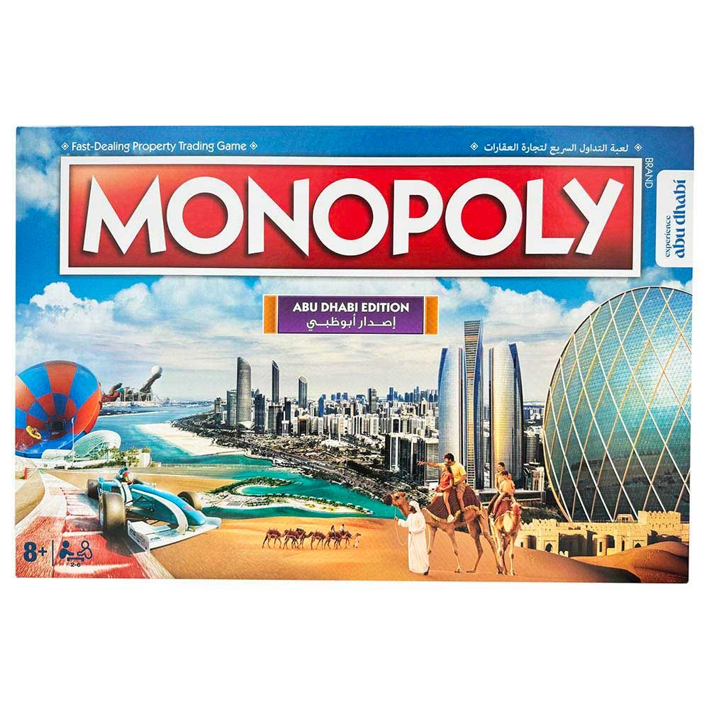Winning Moves Monopoly AbuDhabi Official Edition, UAE Version, Family Board Game, Iconic Locations, Ages 8+