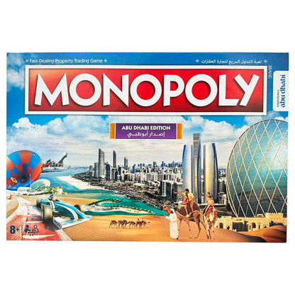 Winning Moves Monopoly AbuDhabi Official Edition, UAE Version, Family Board Game, Iconic Locations, Ages 8+