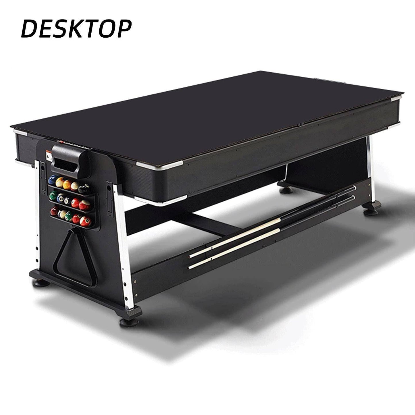 COOLBABY 4 in 1 DGMT-3005 7ft Blue Pool Table Billiard + Air Hockey + Tennis Table