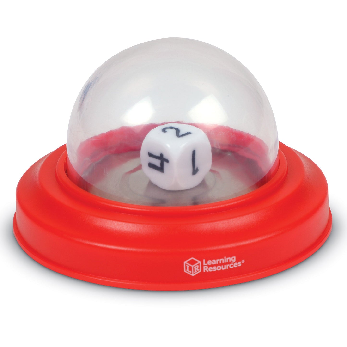 Learning Resources Dice Poppers, Set of 2 Dice in Domes, Fun Math & Game Accessory for Kids, Ages 3+, Classroom & Home Use, Red & Blue Poppers with Numeral & Dot Dice