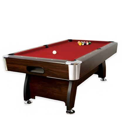 Billiard Table 9ft, Wooden Design - Red