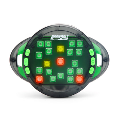 Learning Resources BrainBolt Memory Game, Light-Up Handheld Memory Puzzle for Kids and Adults, Solo or Two-Player Game, Portable Brain Teaser for Travel and Learning, Ages 7+