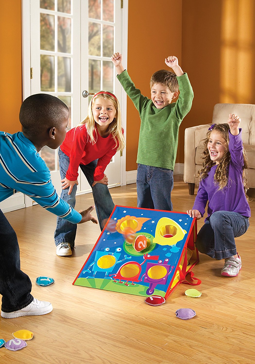 Learning Resources Smart Toss Early Skills Activity Set, Interactive Bean Bag Game for Physical and Numeracy Skill Development