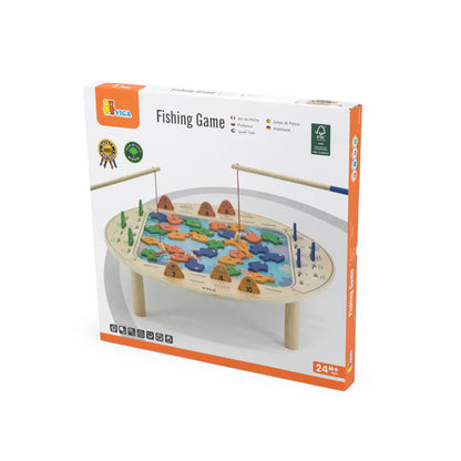 Viga Magnetic Wooden Fishing Game, Montessori Educational Toy, Develops Hand-Eye Coordination, Number Recognition & Motor Skills, Eco-Friendly & Non-Toxic, for Boys & Girls Ages 2+